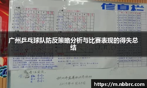 广州乒乓球队防反策略分析与比赛表现的得失总结